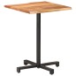 vidaXL Mesa de bistró borde natural madera maciza acacia 60x60x75 cm vidaXL Mesa de bistró borde natural madera maciza acacia 60x60x75 cm