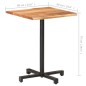 vidaXL Mesa de bistró borde natural madera maciza acacia 60x60x75 cm vidaXL Mesa de bistró borde natural madera maciza acacia 60x60x75 cm