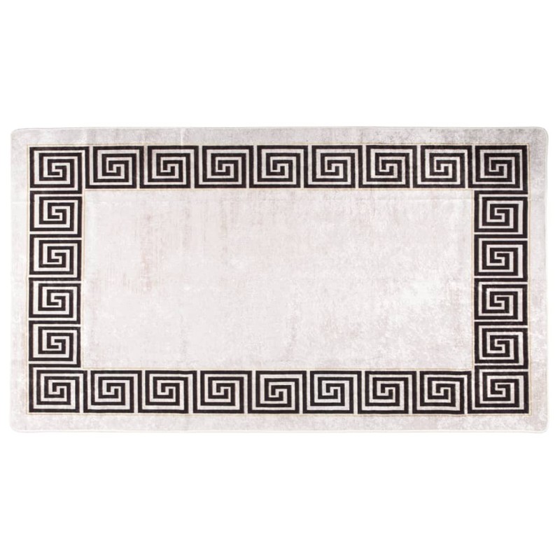 vidaXL Alfombra lavable antideslizante beige claro 190x300 cm vidaXL Alfombra lavable antideslizante beige claro 190x300 cm