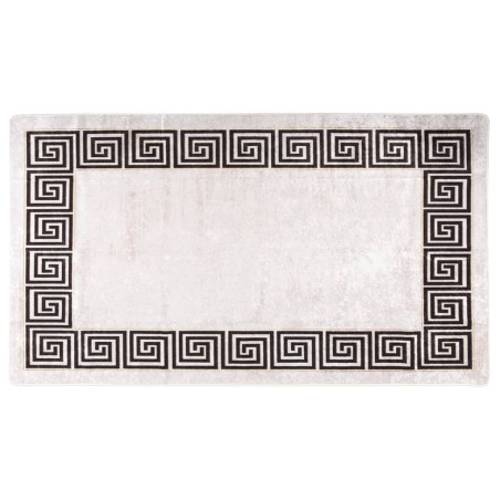 vidaXL Alfombra lavable antideslizante beige claro 190x300 cm