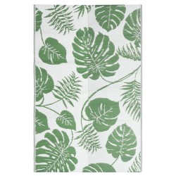 vidaXL Alfombra de exterior PP verde 160x230 cm
