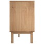 vidaXL Aparador OTTA madera maciza pino marrón y blanco 113,5x43x73 cm vidaXL Aparador OTTA madera maciza pino marrón y blanco 113,5x43x73 cm