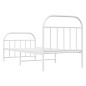 vidaXL Estructura cama metal con cabecero y pie cama blanca 80x200 cm vidaXL Estructura cama metal con cabecero y pie cama blanca 80x200 cm