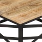 vidaXL Mesa de centro de madera maciza de mango 68x68x35 cm