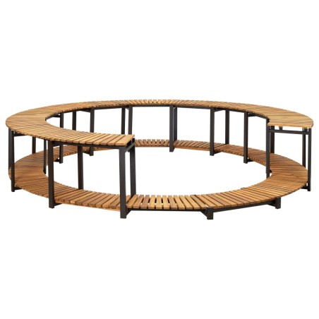 vidaXL Borde de bañera hidromasaje madera maciza de acacia 273x53 cm