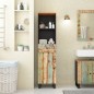 vidaXL Mueble de baño madera maciza reciclada 38x33x160 cm