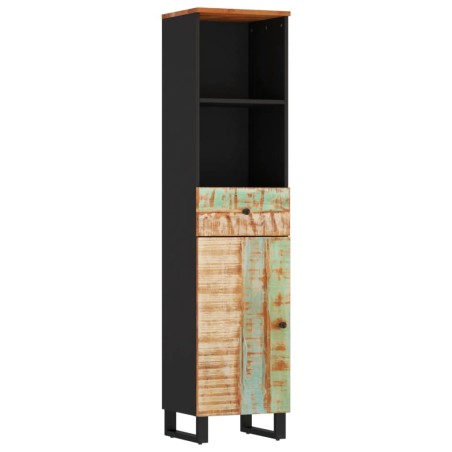 vidaXL Mueble de baño madera maciza reciclada 38x33x160 cm