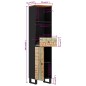 vidaXL Mueble de baño madera maciza reciclada 38x33x160 cm