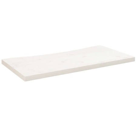 vidaXL Tablero de escritorio madera maciza de pino blanco 80x40x2,5 cm