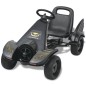 vidaXL Kart con pedales y asiento ajustable negro vidaXL Kart con pedales y asiento ajustable negro