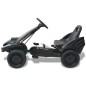 vidaXL Kart con pedales y asiento ajustable negro vidaXL Kart con pedales y asiento ajustable negro