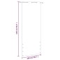 vidaXL Toldo pantalla para balcón tela oxford color crema 100x240 cm vidaXL Toldo pantalla para balcón tela oxford color crema 100x240 cm