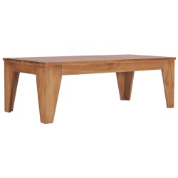 vidaXL Mesa de centro  madera de teca maciza 120x60x40 cm