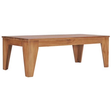 vidaXL Mesa de centro  madera de teca maciza 120x60x40 cm