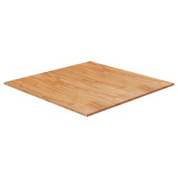 vidaXL Tablero de mesa cuadrada madera roble marrón claro 90x90x2,5 cm
