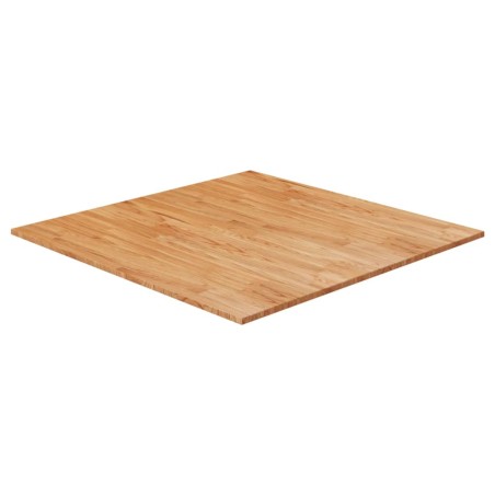 vidaXL Tablero de mesa cuadrada madera roble marrón claro 90x90x2,5 cm