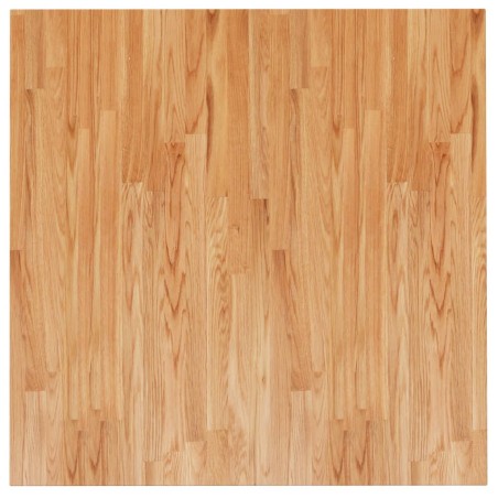vidaXL Tablero de mesa cuadrada madera roble marrón claro 90x90x2,5 cm