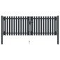 vidaXL Cancela doble de valla de acero gris antracita 306x175 cm vidaXL Cancela doble de valla de acero gris antracita 306x175 cm