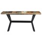 vidaXL Mesa de comedor de madera maciza reciclada 140x70x75 cm vidaXL Mesa de comedor de madera maciza reciclada 140x70x75 cm