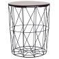 vidaXL Mesa de centro negro Ø 47 cm vidaXL Mesa de centro negro Ø 47 cm
