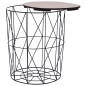 vidaXL Mesa de centro negro Ø 47 cm vidaXL Mesa de centro negro Ø 47 cm