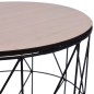 vidaXL Mesa de centro negro Ø 47 cm vidaXL Mesa de centro negro Ø 47 cm