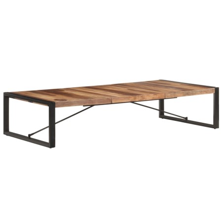 vidaXL Mesa de centro madera maciza acabado de sheesham 180x90x40 cm