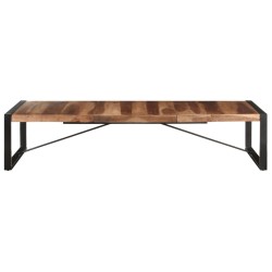 vidaXL Mesa de centro madera maciza acabado de sheesham 180x90x40 cm