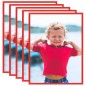vidaXL Marcos de foto collage de pared o mesa 5uds rojo MDF 50x60 cm vidaXL Marcos de foto collage de pared o mesa 5uds rojo MDF 50x60 cm