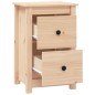 vidaXL Mesitas de noche 2 uds madera maciza de pino 40x35x61,5 cm