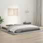 vidaXL Estructura de cama de madera maciza de pino gris 160x200 cm