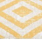 vidaXL Alfombra de exterior tejido plano amarillo y beige 115x170 cm vidaXL Alfombra de exterior tejido plano amarillo y beige 115x170 cm