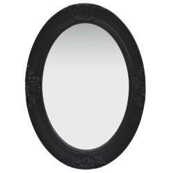 vidaXL Espejo de pared estilo barroco negro 50x70 cm