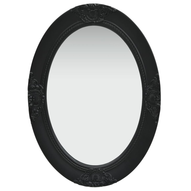 vidaXL Espejo de pared estilo barroco negro 50x70 cm vidaXL Espejo de pared estilo barroco negro 50x70 cm