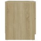 vidaXL Mesita de noche madera de ingeniería roble Sonoma 40x40x50 cm vidaXL Mesita de noche madera de ingeniería roble Sonoma 40x40x50 cm