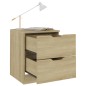 vidaXL Mesita de noche madera de ingeniería roble Sonoma 40x40x50 cm vidaXL Mesita de noche madera de ingeniería roble Sonoma 40x40x50 cm