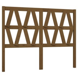 vidaXL Cabecero de cama madera maciza de pino marrón miel 166x4x100 cm