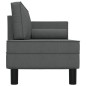 vidaXL Sofá diván con cojines y almohada tela gris oscuro vidaXL Sofá diván con cojines y almohada tela gris oscuro