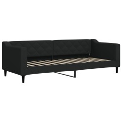 vidaXL Sofá cama tela negro 80x200 cm