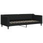 vidaXL Sofá cama tela negro 80x200 cm