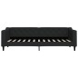vidaXL Sofá cama tela negro 80x200 cm
