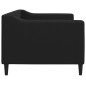 vidaXL Sofá cama tela negro 80x200 cm