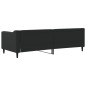 vidaXL Sofá cama tela negro 80x200 cm