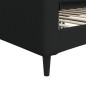 vidaXL Sofá cama tela negro 80x200 cm