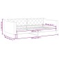 vidaXL Sofá cama tela negro 80x200 cm