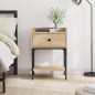 vidaXL Mesita de noche madera de ingeniería roble Sonoma 40,5x31x60 cm