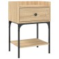 vidaXL Mesita de noche madera de ingeniería roble Sonoma 40,5x31x60 cm