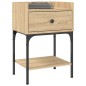 vidaXL Mesita de noche madera de ingeniería roble Sonoma 40,5x31x60 cm