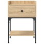 vidaXL Mesita de noche madera de ingeniería roble Sonoma 40,5x31x60 cm