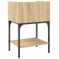 vidaXL Mesita de noche madera de ingeniería roble Sonoma 40,5x31x60 cm